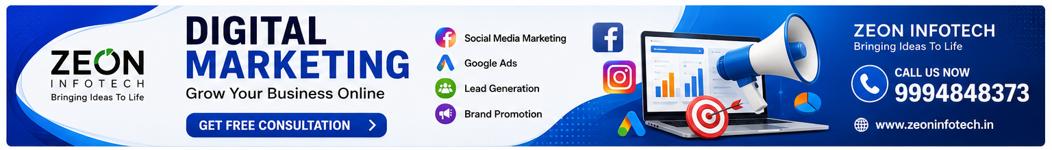 Zeon Infotech — Digital Marketing